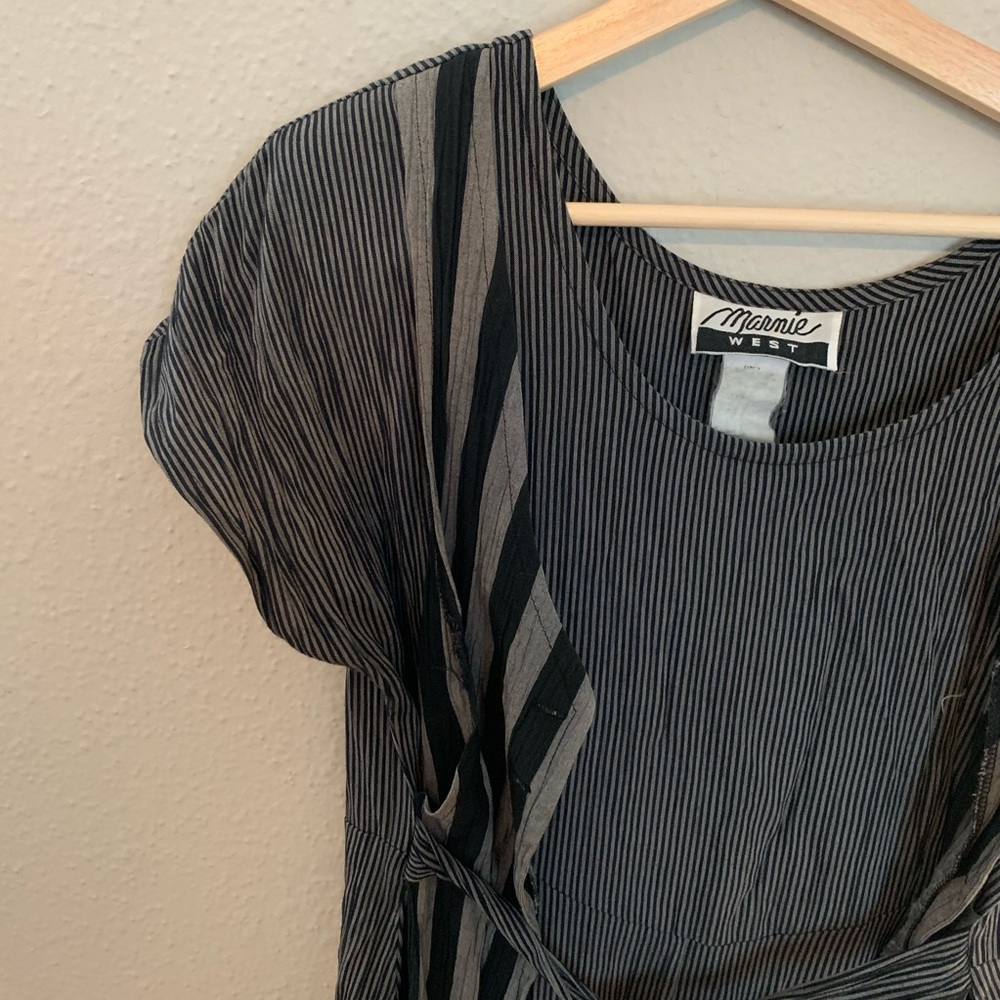 Funky striped vintage vest dress - Picture 3 of 7